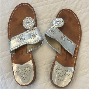 Jack Rogers Women's Silver Sandals